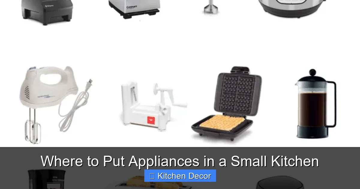 Where to Put Appliances in a Small Kitchen