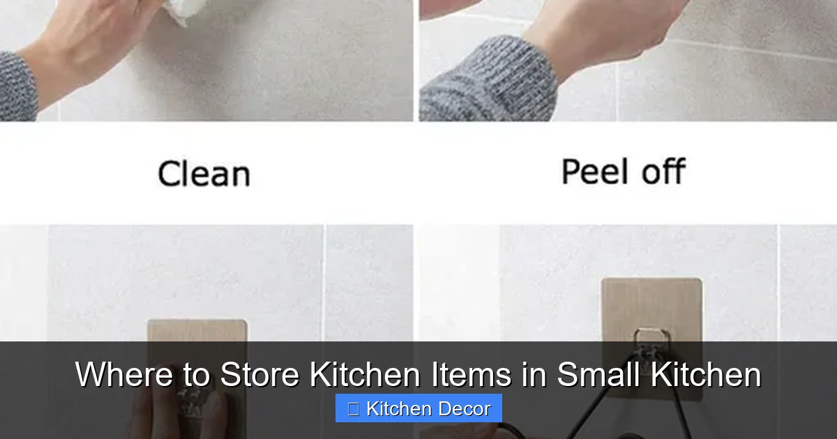 Where to Store Kitchen Items in Small Kitchen