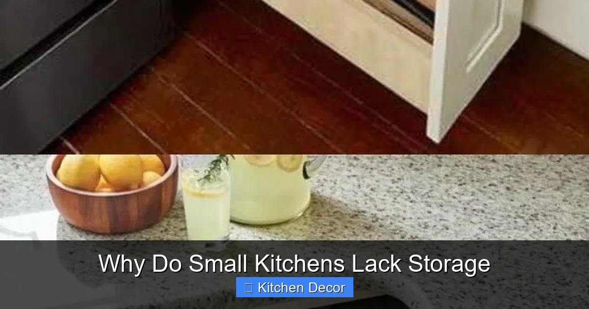 Why Do Small Kitchens Lack Storage