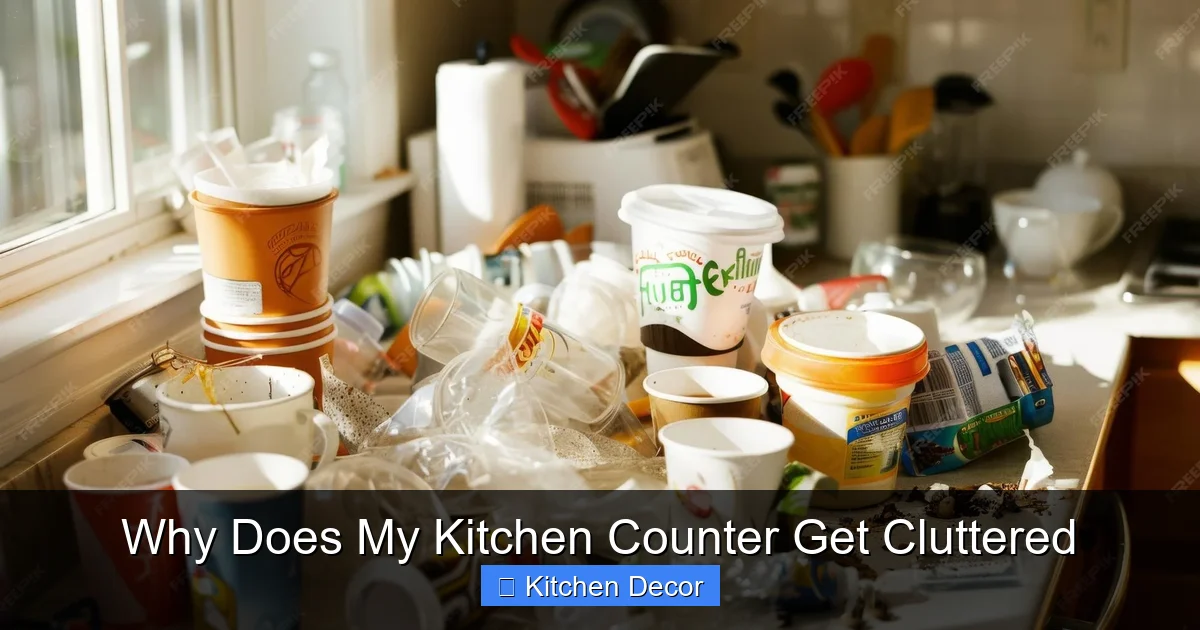 Why Does My Kitchen Counter Get Cluttered