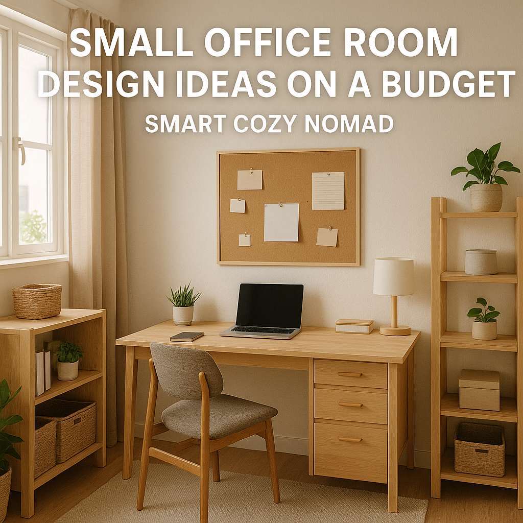 Generate a high-quality, relevant image prompt for an article about: small office room design ideas