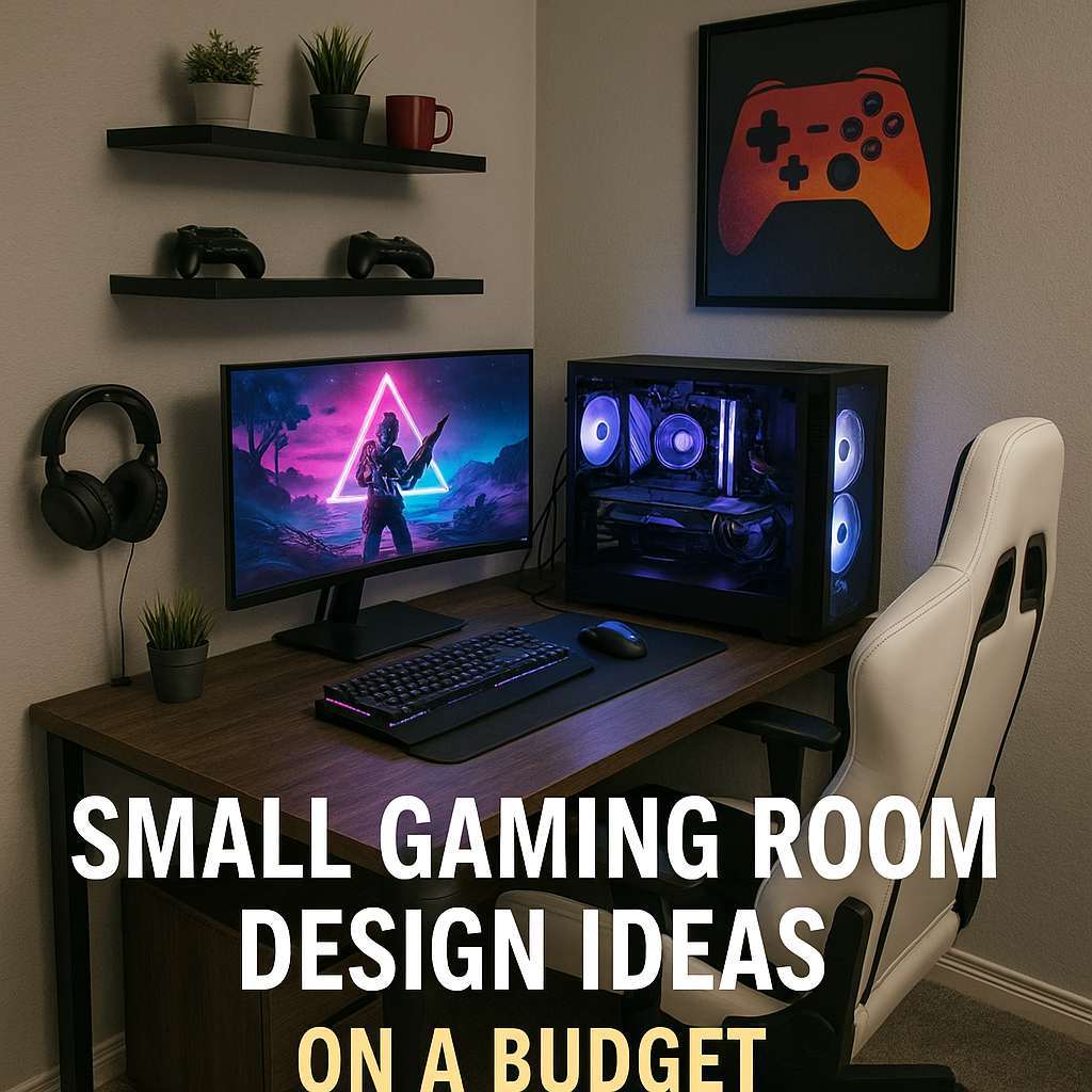 Generate a high-quality, relevant image prompt for an article about: small gaming room design ideas