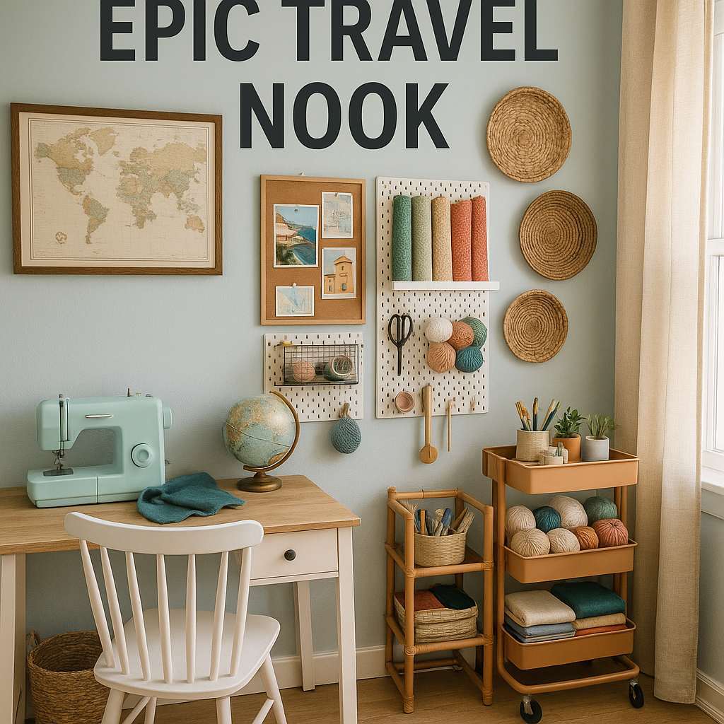 Generate a high-quality, relevant image prompt for an article about: small craft room design ideas o