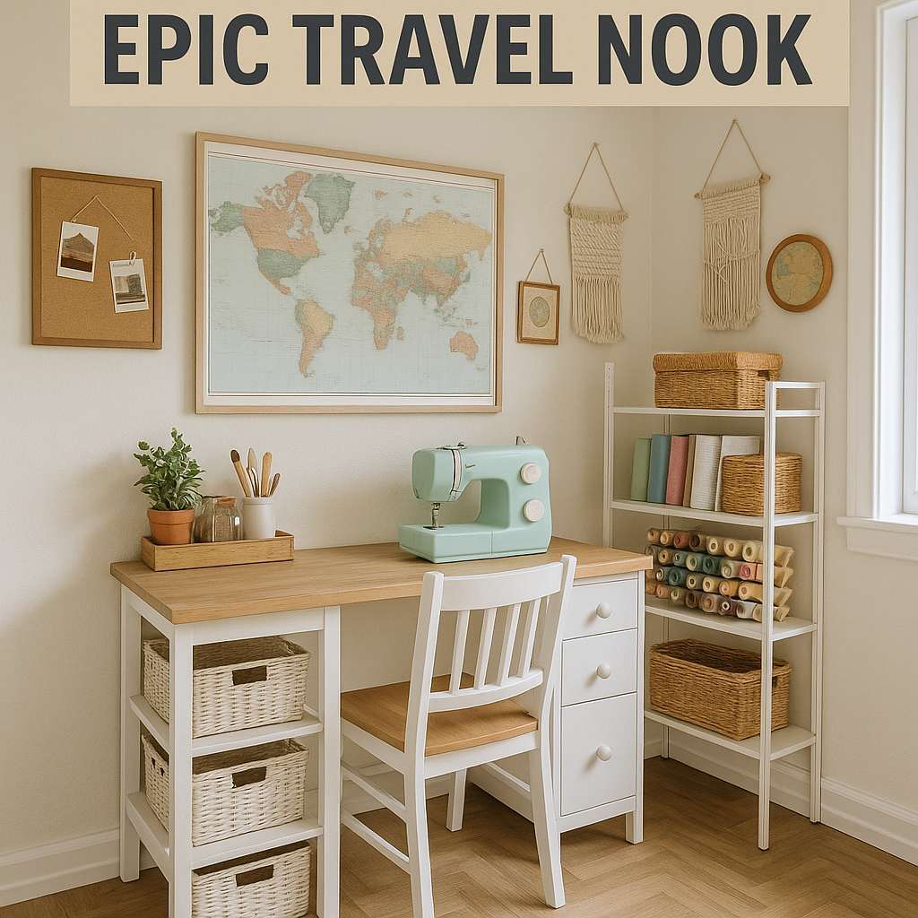 Generate a high-quality, relevant image prompt for an article about: small craft room design ideas o