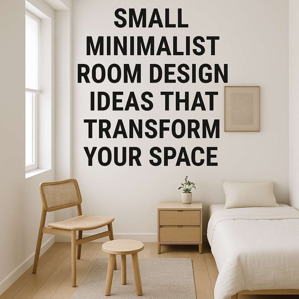 Generate a high-quality, relevant image prompt for an article about: Small Minimalist Room Design Id