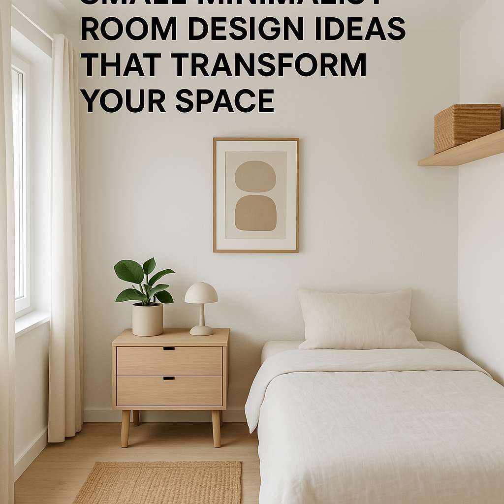Generate a high-quality, relevant image prompt for an article about: Small Minimalist Room Design Id