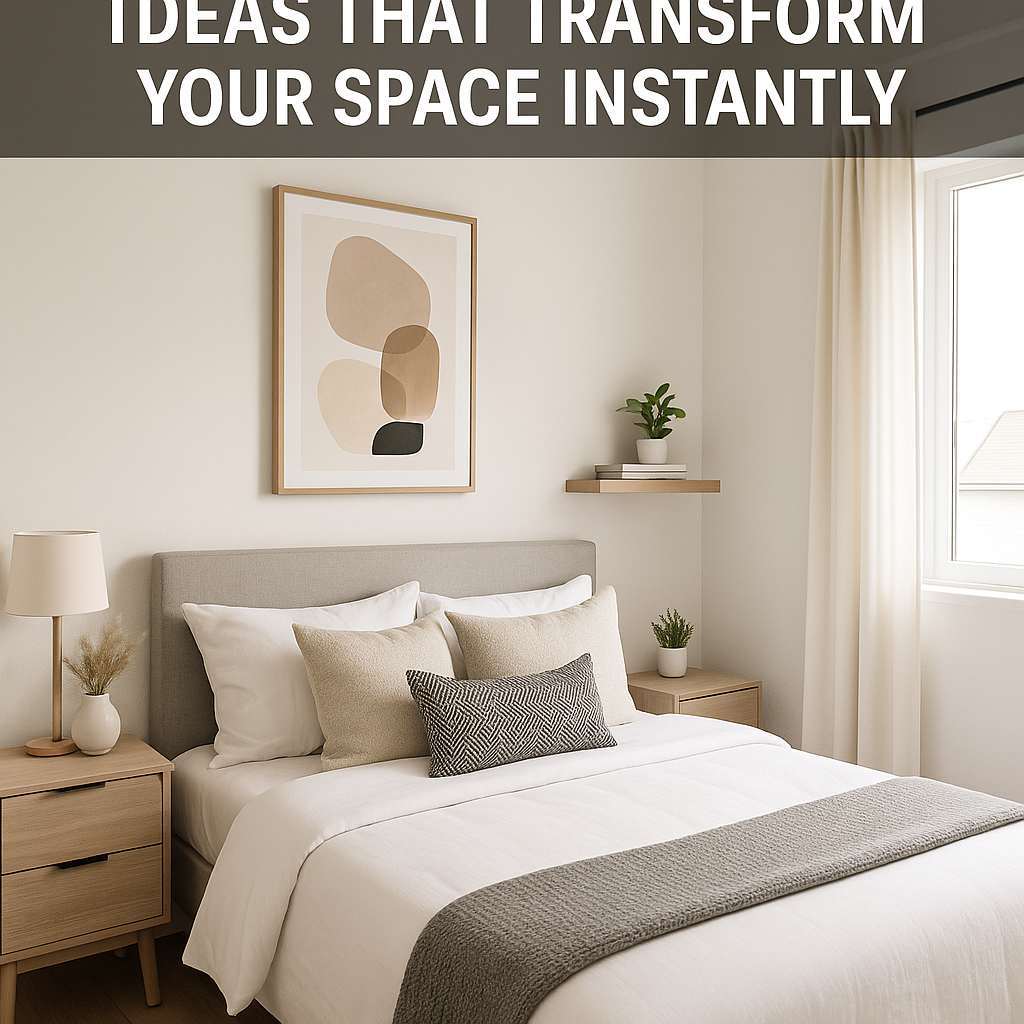 Generate a high-quality, relevant image prompt for an article about: Small Modern Bedroom Design Ide