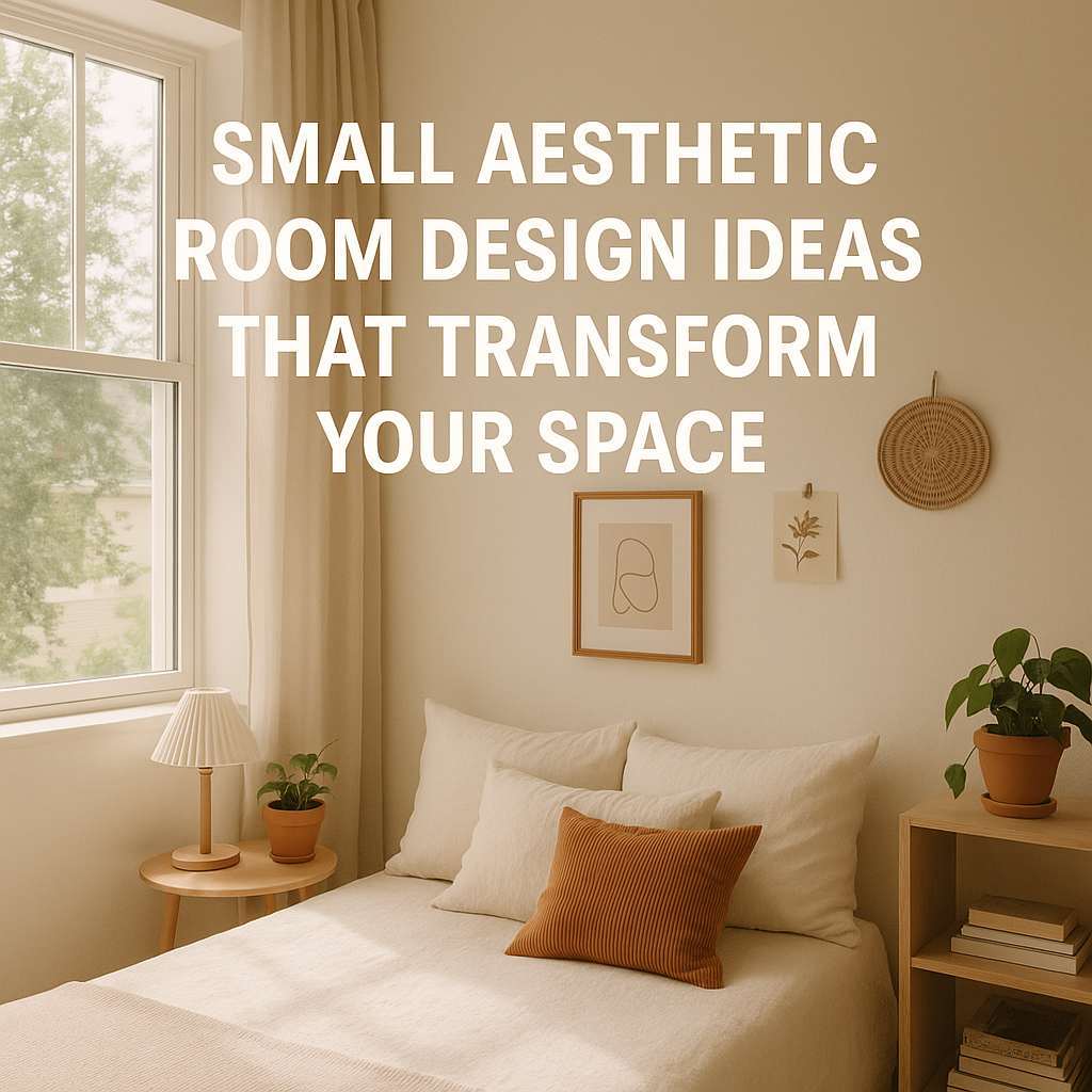 Generate a high-quality, relevant image prompt for an article about: Small Aesthetic Room Design Ide