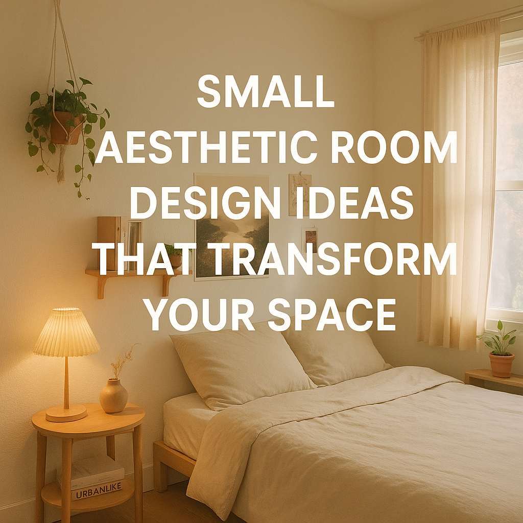 Generate a high-quality, relevant image prompt for an article about: Small Aesthetic Room Design Ide