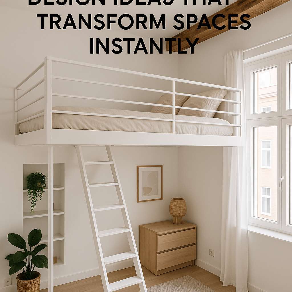 Generate a high-quality, relevant image prompt for an article about: Small Loft Bedroom Design Ideas