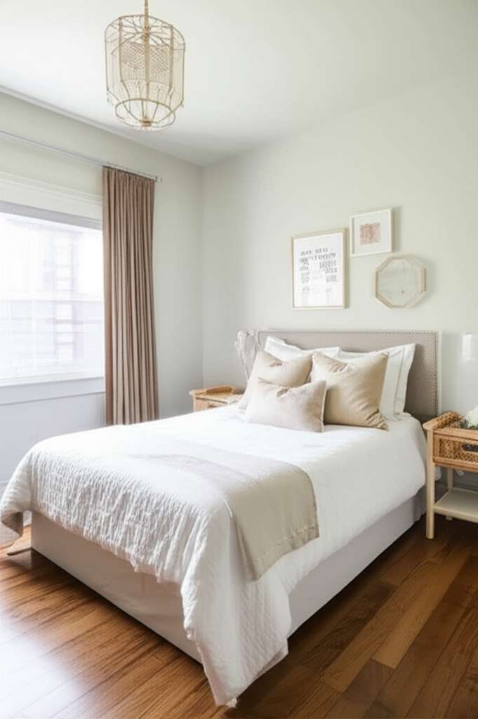 Generate a high-quality, relevant image prompt for an article about: Small Budget Friendly Bedroom D