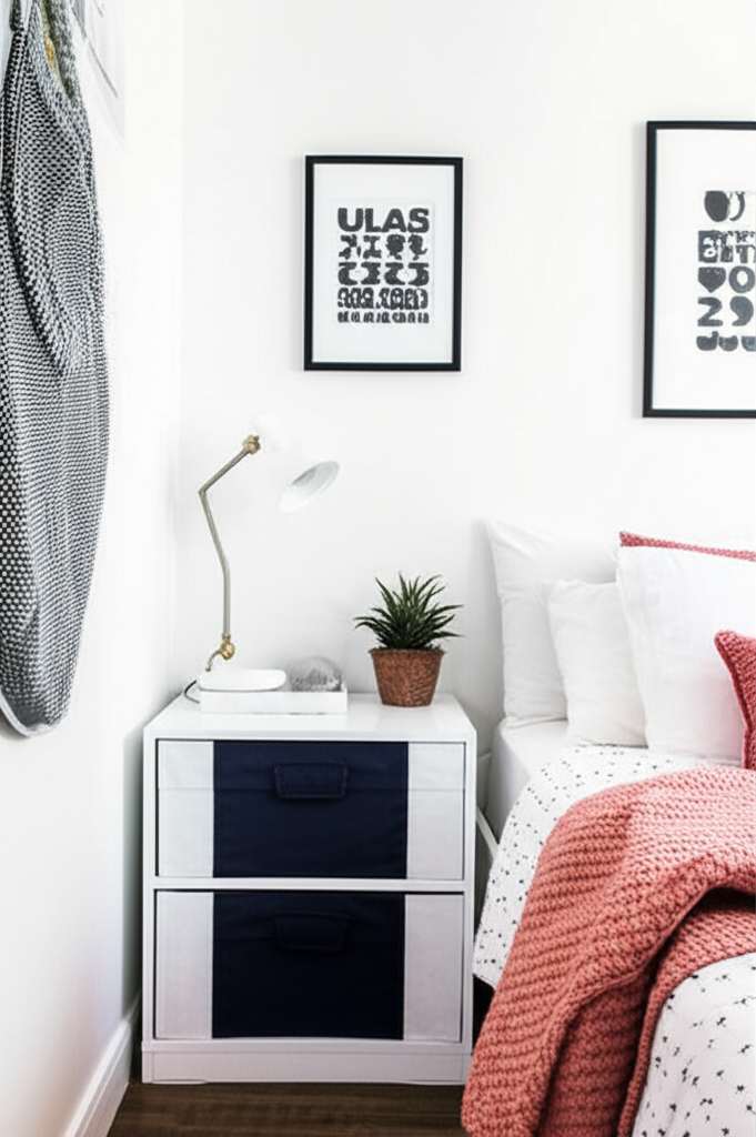 Generate a high-quality, relevant image prompt for an article about: Small Chic Bedroom Design Ideas