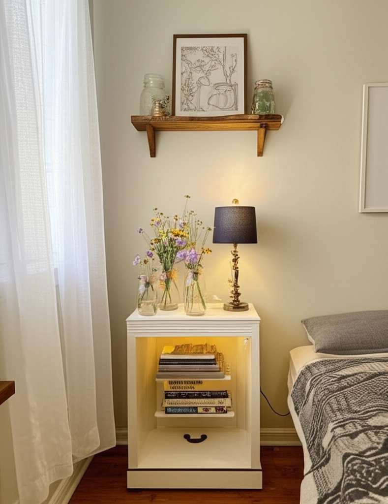 Generate a high-quality, relevant image prompt for an article about: Small Budget Friendly Room Deco