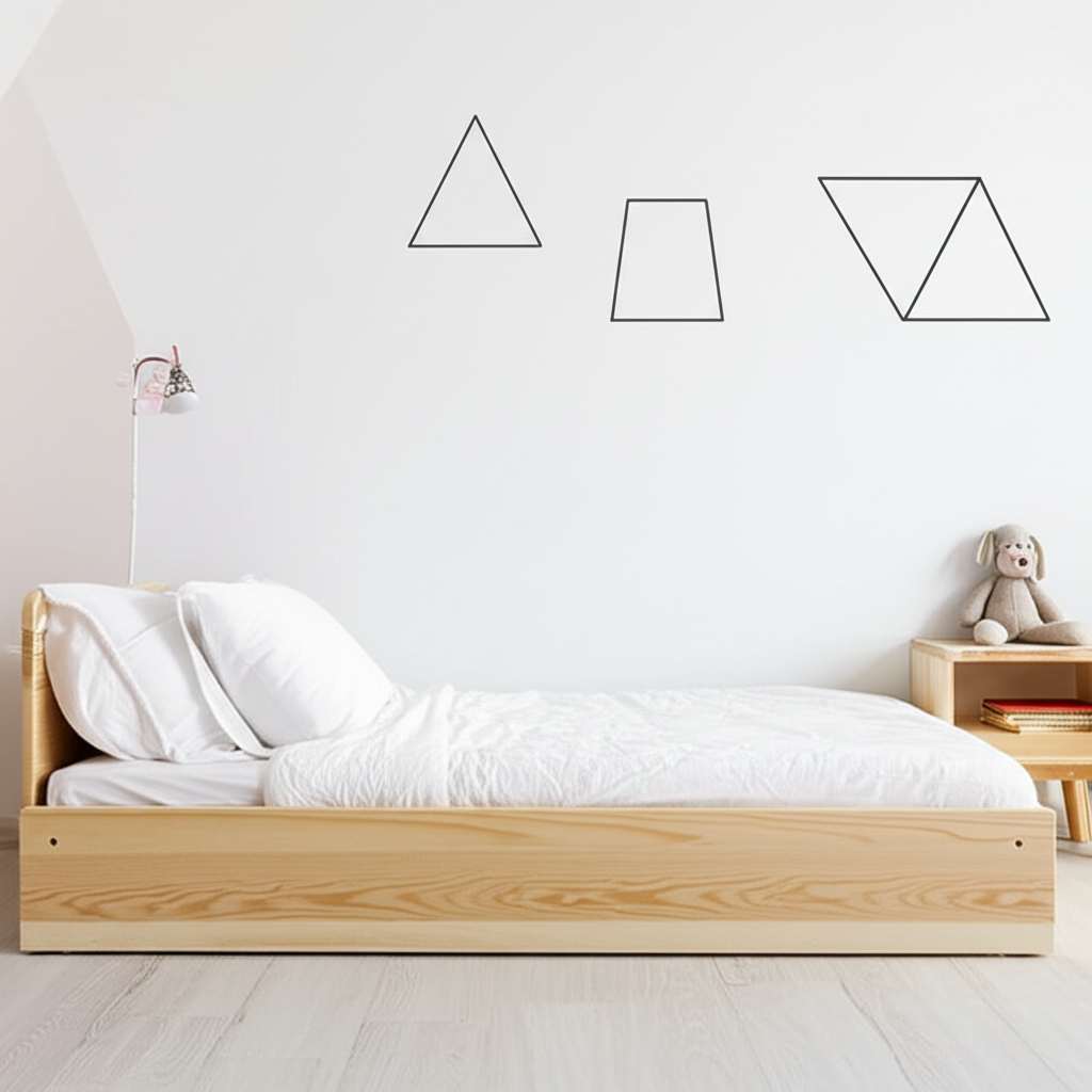 Generate a high-quality, relevant image prompt for an article about: Minimalist Kids Bedroom Design: